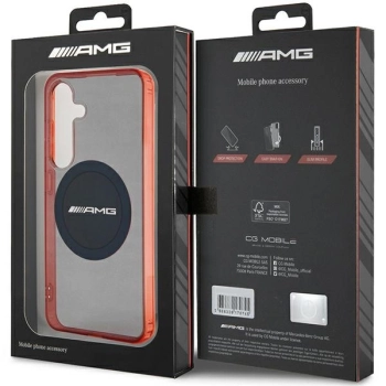 Etui AMG Transparent Bicolor MagSafe na Samsung Galaxy S24 - czarne