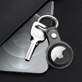 Dux Ducis zestaw 4x silikonowe etui brelok zawieszka case do lokalizatora Apple AirTag (4 kolory: czarny, zielony, różowy, niebieski)