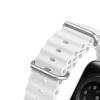 Dux Ducis Strap pasek Watch 9 / 8 / 7 / 6 / 5 / 4 / 3 / 2 / SE (41 / 40 / 38mm) silikonowa opaska bransoletka biały (OceanWave Version)