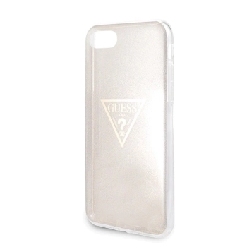 Etui Guess Glitter Triangle na iPhone 7 / 8 / SE 2020 / SE 2022 - złote