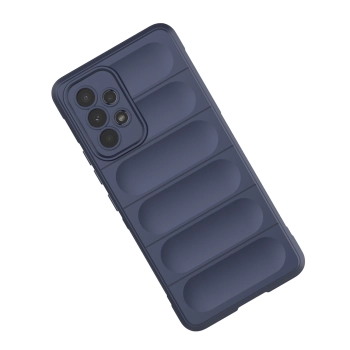 Magic Shield Case etui do Samsung Galaxy A53 5G elastyczny pancerny pokrowiec ciemnoniebieski