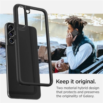 Etui Spigen Ultra Hybrid na Samsung Galaxy S22 - czarny mat