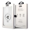Etui Karl Lagerfeld Ring Stand Karl&Choupettte MagSafe na iPhone 13 Pro Max - białe