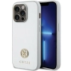 Etui Guess Strass Metal Logo do iPhone 15 Pro Max - srebrne