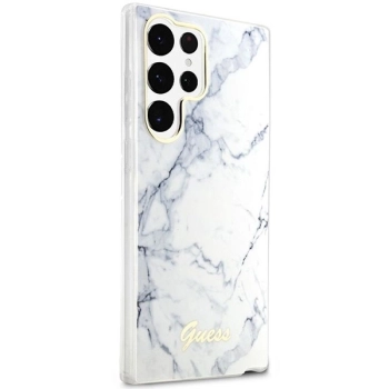 Etui Guess Marble Collection na Samsung Galaxy S23 Ultra - białe