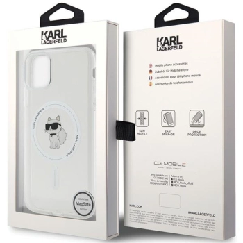 Etui Karl Lagerfeld IML Choupette MagSafe na iPhone 11 / Xr - przezroczyste