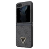 Etui Guess Leather 4G Diamond Triangle na Samsung Galaxy Z Flip 5 - czarne