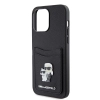 Etui Karl Lagerfeld Saffiano Cardslot KC Metal Pin do iPhone 15 Pro Max - czarne