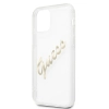 Etui Guess Vintage Script Gold na iPhone 12 Pro Max - przezroczyste