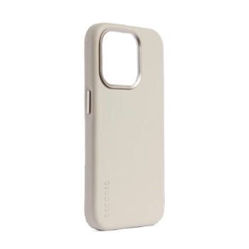 Etui Decoded Leather Case skórzane z MagSafe do iPhone 15 Pro - beżowe