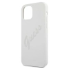 Etui Guess Script Vintage na iPhone 12 mini - kremowe