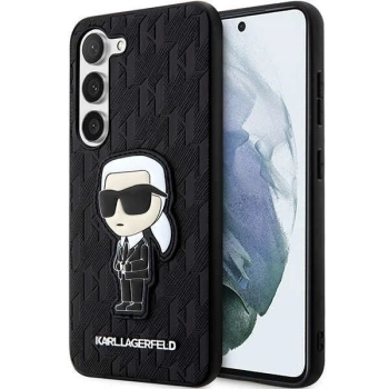 Etui Karl Lagerfeld Saffiano Monogram Ikonik na Samsung Galaxy S23+ - czarne