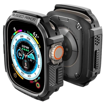 Etui Spigen Rugged Armor na Apple Watch Ultra (49 mm) - czarny mat