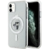 Etui Karl Lagerfeld Karl&Choupette Glitter MagSafe na iPhone 11 / Xr - przezroczyste