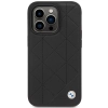 Etui BMW Leather Quilted na iPhone 14 Pro - czarne