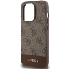 Etui Guess 4G Stripe Collection na iPhone 15 Pro - brązowe