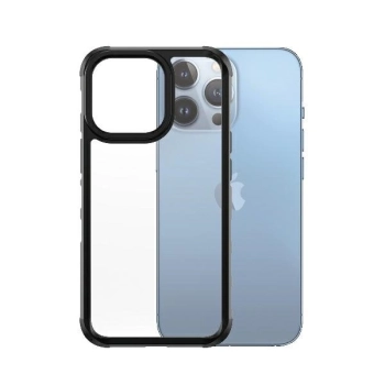 Etui PanzerGlass ClearCase antybakteryjne z certyfikatem Military Grade na iPhone 13 Pro - przezroczysto-czarne