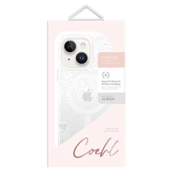 Etui Uniq Coehl Lumino na iPhone 14 Plus - srebrne