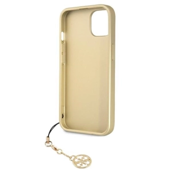 Etui Guess 4G Charms Collection na iPhone 13 - brązowe