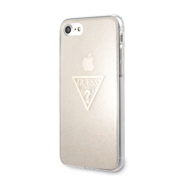 Etui Guess Glitter Triangle na iPhone 7 / 8 / SE 2020 / SE 2022 - złote