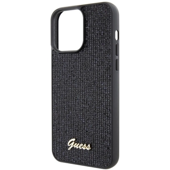 Etui Guess Disco Metal Script na iPhone 15 Pro Max - czarne