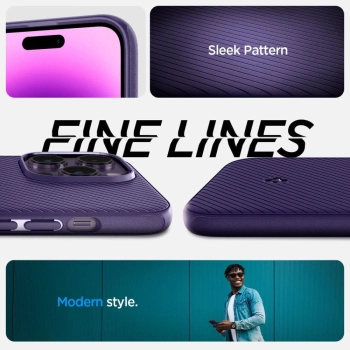 Etui Spigen Mag Armor na iPhone 14 Pro Max - fioletowe