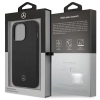 Etui Mercedes Leather Perforated na iPhone 14 Pro - czarne