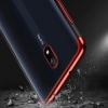 Clear Color case żelowy pokrowiec etui z metaliczną ramką Xiaomi Redmi 8A czarny