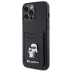Etui Karl Lagerfeld Saffiano Cardslot KC Metal Pin do iPhone 15 Pro Max - czarne