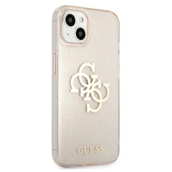 Etui Guess Glitter 4G Big Logo na iPhone 13 mini - złote