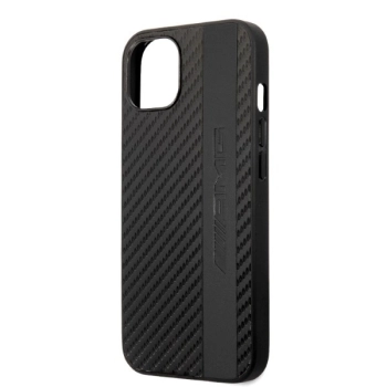 Etui AMG Carbon Stripe&Embossed na iPhone 13 - czarne