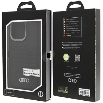 Etui Audi Synthetic Leather z MagSafe na iPhone 14 Pro Max - czarne