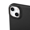 iCarer CE Premium Leather Folio Case skórzane etui iPhone 14 z klapką magnetyczne MagSafe czarny (WMI14220713-BK)