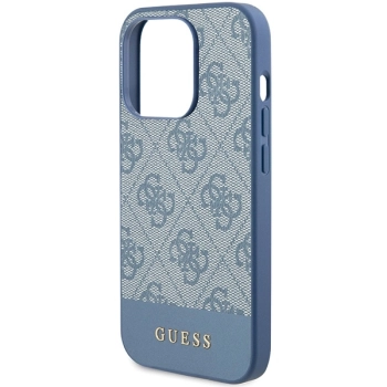 Etui Guess 4G Stripe Collection na iPhone 15 Pro - niebieskie