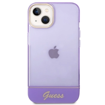 Etui Guess Translucent na iPhone 14 Plus - fioletowe