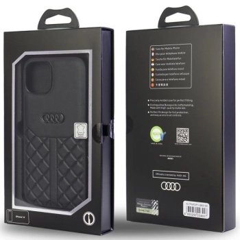 Etui Audi Genuine Leather na iPhone 11 / Xr - czarne
