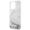 Etui Guess Liquid Glitter Marble na iPhone 14 Pro Max - białe