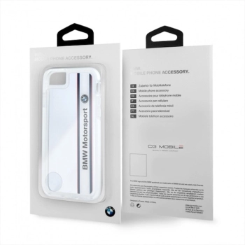 Etui BMW Motorcase na iPhone 7 - przezroczysto-białe