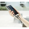 Baseus Nimble płaski kabel przewód USB / USB-C z uchwytem 2A 0,23M czarny (CATMBJ-01)
