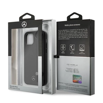 Etui Mercedes Strap Line na iPhone 12 mini - czarne