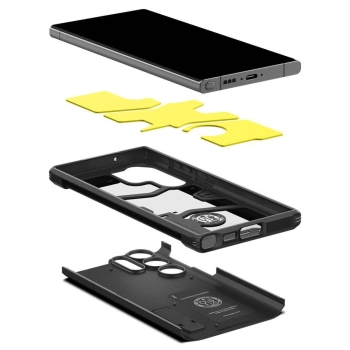 Etui Spigen Tough Armor na Samsung Galaxy S23 Ultra - czarne