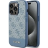 Etui Guess 4G Stripe Collection na iPhone 15 Pro - niebieskie