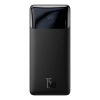 Baseus Bipow powerbank z wyświetlaczem 10000mAh 15W czarny (Overseas Edition) + kabel USB-A - Micro USB 0.25m czarny (PPBD050001)