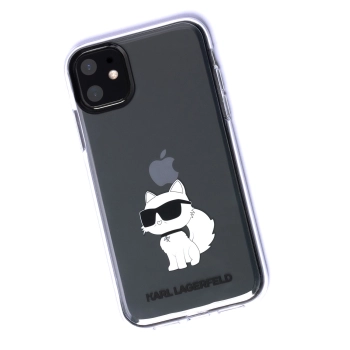 Etui Karl Lagerfeld Ikonik Choupette na iPhone 11 / Xr - przezroczyste