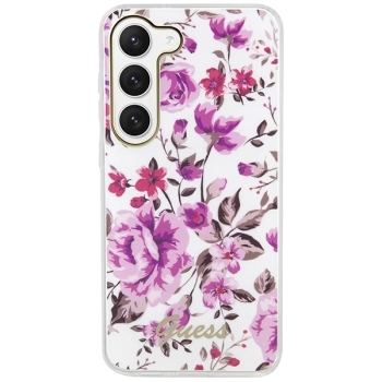 Etui Guess Flower Collection na Samsung Galaxy S23 - białe