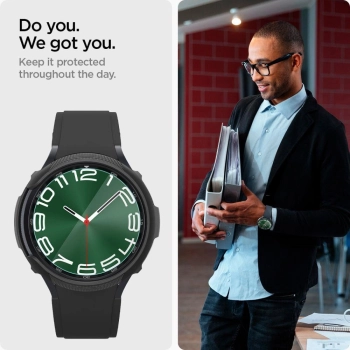 Szkło hartowane Spigen Glas.tR EZ Fit na Samsung Galaxy Watch 6 Classic (47 mm) - 2 szt.