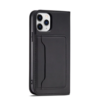 Magnet Card Case etui do iPhone 12 pokrowiec portfel na karty kartę podstawka czarny
