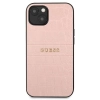 Etui Guess Croco Strap Collection na iPhone 13 mini - różowe