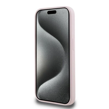 Etui Karl Lagerfeld Silicone Karl&Choupette MagSafe na iPhone 15 Pro - różowe