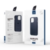 Dux Ducis Naples etui do iPhone 13 Pro Max skórzany pokrowiec (kompatybilny z MagSafe) niebieski